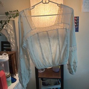 White Square Neckline Long sleeve blouse from Universal Thread in a size Medium